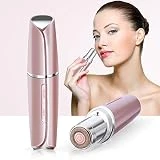 Audew Rasoir Électrique pour Femme, Épilateur Visage Femme Rechargeable,Épilation Électrique Indolore USB avec LED Lumière Bleue et Outil de Manucure Pédicure pour Sourcils, Dos, Mains, Jambes