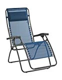 Lafuma Fauteuil Relax, Pliable et réglable, Système lacets, RSXA, Batyline, Couleur: Océan, LFM2034-8547