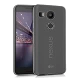 kwmobile Coque LG Google Nexus 5X - Coque pour LG Google Nexus 5X - Housse de téléphone en Silicone Noir