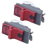 Haishine 2 pièces Kit d'interrupteur d'arrêt d'urgence pour Husqvarna 136 137 141 142 142 36 41 50 51 55 268 272 281 288 254 257 394 395 Scie à chaîne