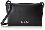 Calvin Klein Avant Ew Crossbody, Sacs bandoulière femme, Noir (Black), 5x16x25 cm (B x H T)