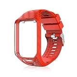 Volwco Bracelet Tomtom Adventurer Montre,Bracelet De Rechange en Silicone pour Tomtom Runner 2 / Runner 3 / Spark 3 / Aventurier/Golfeur 2 Sports GPS Running
