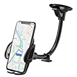 IZUKU Support Telephone Voiture Ventouse Support Portable Voiture pour Pare-Brise avec Rotation 360°[Garantie à Vie] pour iPhone X/8/7/6,Samsung S8/S7, Huawei, Xiaomi, Smartphone et GPS Appareils
