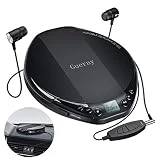 Gueray Lecteur CD Portable Walkman Hi-Res avec Casque pour Voiture Enfant