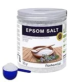Nortembio Sel d'Epsom 820g, Source concentrée de Magnésium, Sel 100% Naturel. Bain et Soins Personnels.