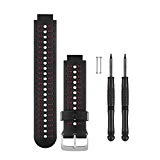 Garmin - Bracelet de Rechange pour Montres Forerunner 235 - Silicone - Noir/Rouge