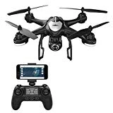 Potensic  Drone GPS T18 Hélicoptère FPV Caméra 120° Grand Angle Réglable HD 1080P Télécommande RC WiFi avec Flips 3D Retour