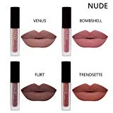 4pcs / mat brillant à lèvres sexy liquide rouge à lèvres étanche hydratant durable hydratant professionnel lèvres baume maquillage