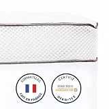ViscoSoft - Surmatelas Duo 8cm | surmatelas 80 x 200 | Fabriqué en France | Double Couche Luxueuse : surmatelas memoire de Forme | Housse 100% Coton Matelassée | Soutien Moelleux Certifié Oeko-Tex