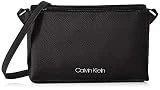 Calvin Klein Sided Ew Crossbody, Sacs bandoulière femme, Noir (Black), 1x1x1 cm (W x H L)