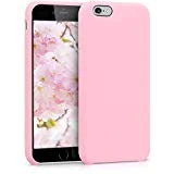 kwmobile Coque Apple iPhone 6 / 6S - Coque pour Apple iPhone 6 / 6S - Housse de téléphone en Silicone Rose pâle