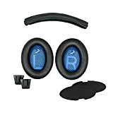 Accessory House Coussin de Bandeau et Oreillettes de Remplacement pour Casques Bose QuietComfort 2 (QC2) et QuietComfort 15 (QC15) (Non Compatible avec Tout Autre modèle de Casque)