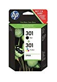 HP N9J72AE 301 - Cartouche d'encre originale - Noire et Tricolore - Lot de 2