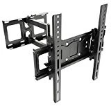 RICOO Support TV Mural orientable inclinable S6144 Meuble de téléviseurs Suspendu PC Plasma OLED incurvé Fixation Murale Smart télé LED LCD 4K Max VESA 400x400 Universel Toutes Marques de televiseur