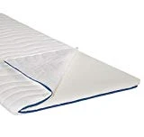 Abeil Sur-Matelas Mémoire de Forme Blanc 140 x 190 x 5 cm