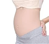QZX Breast Faux Ventre Silicone Ventre Fausse Grossesse Enceinte Déguisement Acteur Soutenir Crossdresser Travesti Faux Grossesse Parties du Corps (Peau, S-L (2500g/2-10 Mois)),Flesh,S