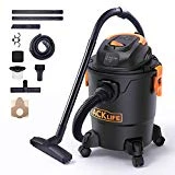 Tacklife Aspirateur Eau Poussières, 18.9L Aspirateur avec Sacs 1000W, Fonction Soufflante, HEPA Filtre, Tuyau 2 m, Cordon d'alimentation 5m, Tube rolongateur 2 * 0.4m, 3 Buses - PVC01A