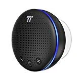TaoTronics Enceinte Bluetooth Portable sans Fil pour La Douche Haut-Parleur sans Fil Speaker Stéréo IPX7, Microphone Intégré, Ventouse Puissante, 6H d'Autonomie