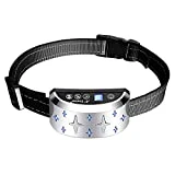 Collier Anti Aboiement Chien Électrique Automatique Rechargeable Étanche IP65 avec 7 Niveaux Ajustables Son | Vibration | Sensibilité, 19CM-60CM Sangle Réglable en Nylon pour Petit Gros Chien 7KG-54KG