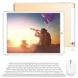 Tablette Tactile Ecran 10 Pouces - 4G Doule SIM/WiFi 2Go RAM 32Go ROM Android 7.0 8500mAh Batterie Quad Core Bluetooth GPS OTG -  Or
