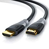 CSL - 5m Ultra HD 4k HDMI Câble | High Speed par Ethernet | Full HD 1080P / 4K Ultra HD 2160P / 3D / ARC et CEC | Câble Triple Blindage + Blindage Fiche et Contacts