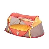 Ludi | 90018 | Tente Nomade Rouge |  Lit d'appoint douillet | Ouverture pop-up | Rangement compact | Légère : moins de 2kg ! | Moustiquaire et filtre anti-UV | Dès la naissance