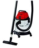 Einhell Aspirateur eaux et poussières TC-VC 1820 S (1250 W, Longueur tuyau : 1,5, Livré avec flexible, sac à poussière, filtre mousse, buse pour rainures, adaptateur, 3 tubes, grande buse)