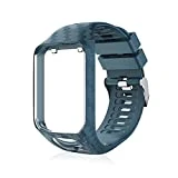 Volwco Bracelet Tomtom Adventurer Montre,Bracelet De Rechange en Silicone pour Tomtom Runner 2 / Runner 3 / Spark 3 / Aventurier/Golfeur 2 Sports GPS Running