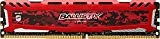 Crucial Ballistix Sport LT BLS16G4D240FSE 2400 MHz, DDR4, DRAM, Mémoire pour PC de Gamer, 16Go, CL16 (Rouge)