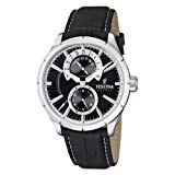 Festina - F16573/3 - Montre Homme - Quartz Analogique - Bracelet Cuir Noir