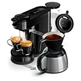 Philips HD6592/61 Machine à café SENSEO Switch 2 en 1 Noir (machine à dosettes + machine à café filtre)