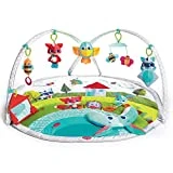 Tiny Love Dynamic Gymini, Tapis d'éveil bébé Musical avec Arches Ajustables , Dès la naissance, Collection Dans la Prairie, 110 x 90 cm