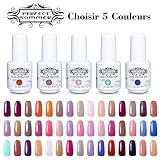 Vernis à Ongles Gel Semi Permanent - Choisissez 5 Couleurs Perfect Summer 8ml Soak Off UV LED Gel Nail Polish Manucure Lot 'Personnalisation'