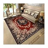 XHH 0 Tapis Européen Traditionnel Facile À Nettoyer Tapis en Daim Décoration de La Maison Canapé-Lit Tapis Velours Court 0 (Color : B, Size : 160 * 260CM)