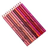 Rouge À Lèvres Waterproof, Rouge À Lèvres Longue Tenue Brillant,12 Pcs Longue-durée Étanche Eyeliner Rouge À Lèvres Stylo Lèvre Lèvres Femmes Maquillage