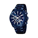 Festina Homme Analogique Quartz Montre avec Bracelet en Acier Inoxydable F16887-1 - Bleu