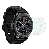 [3 Pièces] Film Samsung Galaxy Watch 46 mm/Gear S3 Frontier/Classic OMOTON Vitre Verre Trempé Protection D'écran 2.5D Film Protecteur [9 H]