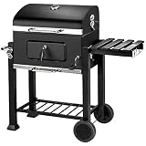 TecTake BBQ GRILL BARBECUE CHARBON DE BOIS FUMOIR - diverses tailles au choix - (Charbon de bois | No. 402174)