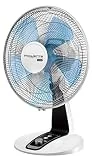 Rowenta VU2630F0 Ventilateur de Table Turbo Silence Extrême 30 cm Silencieux Turbo Boost Oscillation 4 Vitesses 40W Ventilation Bureau Blanc