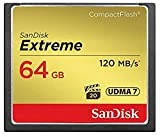Carte Mémoire CompactFlash SanDisk Extreme UDMA7 64 Go avec une Vitesse de Lecture Allant Jusqu'à 120 Mo/s (SDCFXSB-064G-FFP)