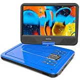 WONNIE 2019 Upgrade Lecteur DVD Portable 12,5'avec écran Rotatif à 270 °, Voiture avec Carte SD et Prise USB Format de Charge directe/RMVB/AVI / MP3 / JPEG, Parfait pour Les Enfants (Bleu)
