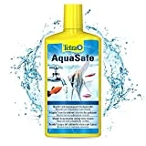 TETRA AquaSafe - Conditionneur d'Eau Naturel pour Poissons Tropicaux -Agit en 5 mn - Eau Douce et Eau de Mer - Anti-Chlore- 500ml