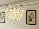 Saint Mossi Moderne K9 Crystal Raindrop Lustre Éclairage Plafonnier LED Plafonnier Luminaire Suspension Pour Salle À Manger Salle De Bains Chambre À coucher Salon Largeur 30 x Hauteur 28 cm