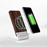 Support de Chargeur sans Fil en Bois pour Microsoft Lumia 735/830/920/928/930/950/XL/1520, [Nouveau] Cooper ECOSTAND Station de Charge Rapide sans Fil Quick Charge Bois Mat Support (Bois de Rose)