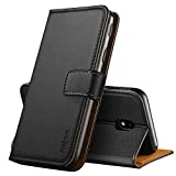 Anjoo Coque Compatible pour Samsung Galaxy J3 2017, Housse en Cuir avec Magnetique Premium Flip Case Portefeuille Etui Compatible pour Samsung J3 2017 [Portefeuille Etui ] [Flip Case], Noir