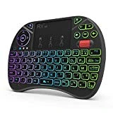 Rii (Nouveauté) Mini Clavier X8 Wireless Français (AZERTY) Ergonomique sans Fil avec Touchpad - pour Smart TV, Mini PC, HTPC, Console, Ordinateur