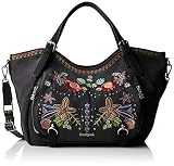 Desigual Bag Candem Rotterdam Women, Sacs portés épaule femme, Noir (Negro), 15x30x31 cm (B x H T)