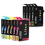 Haut Rendement Hitze 10 paquets 29XL Cartouche d'encre Compatible pour Epson Expression Home XP235 XP245 XP247 XP255 XP257 XP332 XP335 XP342 XP345 XP352 XP355 XP432 XP435 XP442 XP445 XP452 Imprimante