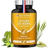 Levure de Bière Revivifiable - Cheveux, Ongles & Peau - 200 gélules végétales (1200mg/j) enrichies en Zinc & Sélénium - Fabriqué en France