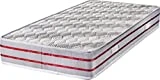 King of Dreams Matelas 140x190 cm Tissu Bambou Mousse Poli Lattex Indéformable - Hauteur 24 cm - Soutien Très Ferme - Orthopédique (140_x_190_cm) Bamboo Maxi